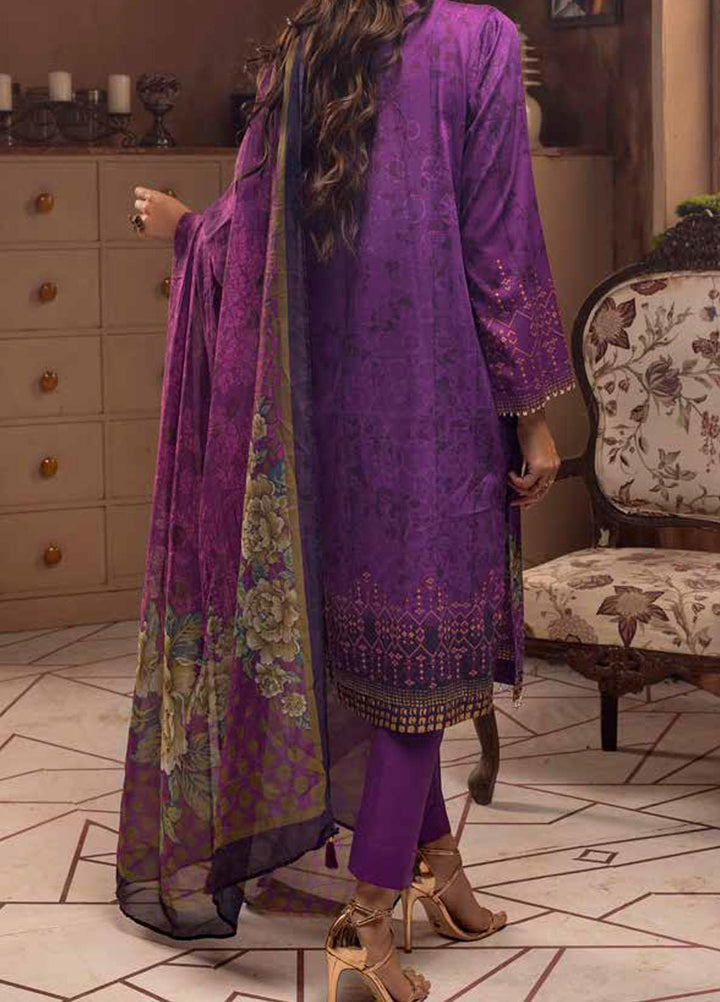 Salitex Embroidered Cotton Silk Suits Unstitched 3 Piece SL21CS WK-00889 - Festive Collection