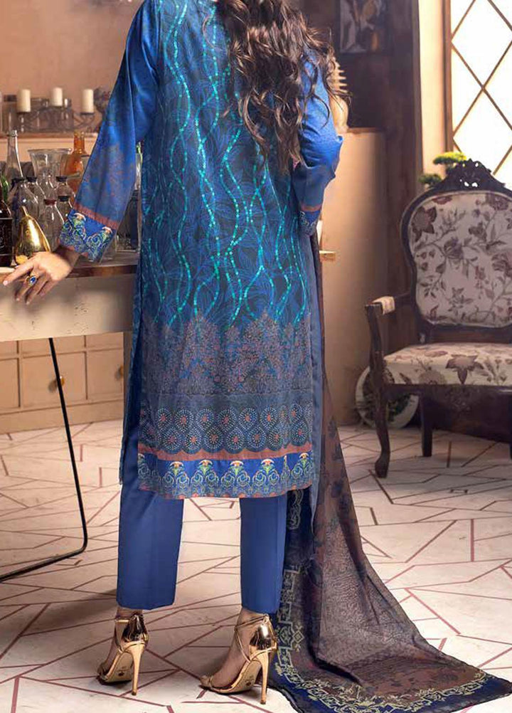 Salitex Embroidered Cotton Silk Suits Unstitched 3 Piece SL21CS WK-00890 - Festive Collection