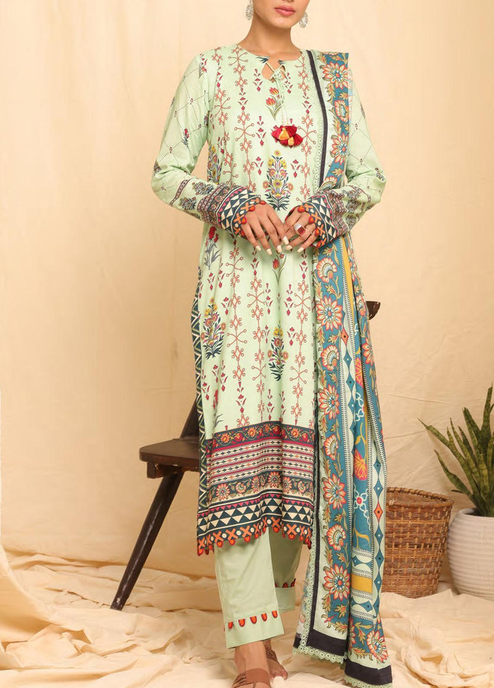 Salitex Printed Linen Suits Unstitched 3 Piece ST22SP WK-01182UT - Winter Collection