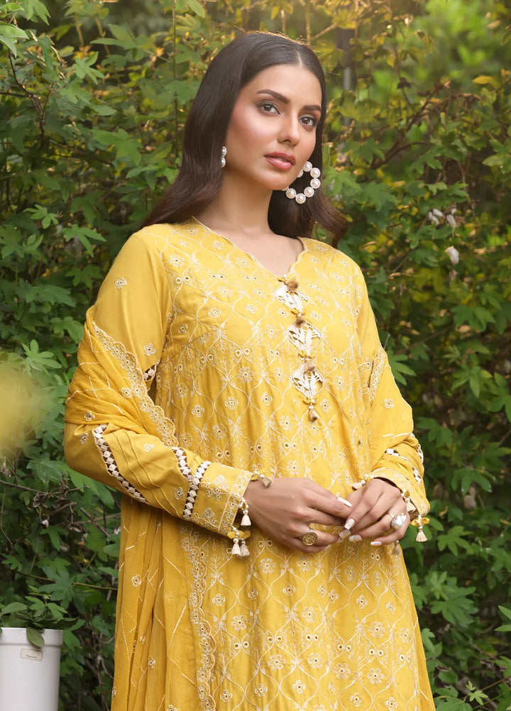 Salitex Embroidered Cambric Suits Unstitched 3 Piece UNS24CK019UT - Summer Collection