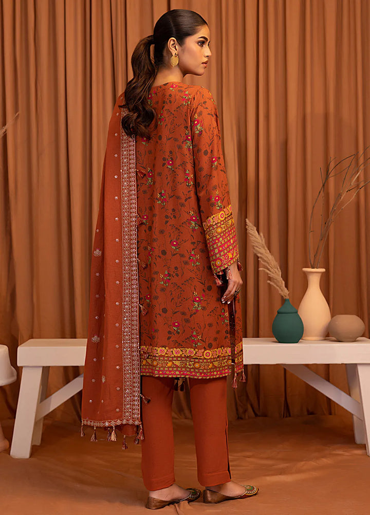 Salitex Embroidered Karandi Suits Unstitched 3 Piece SUNW6PE021UT - Winter Collection
