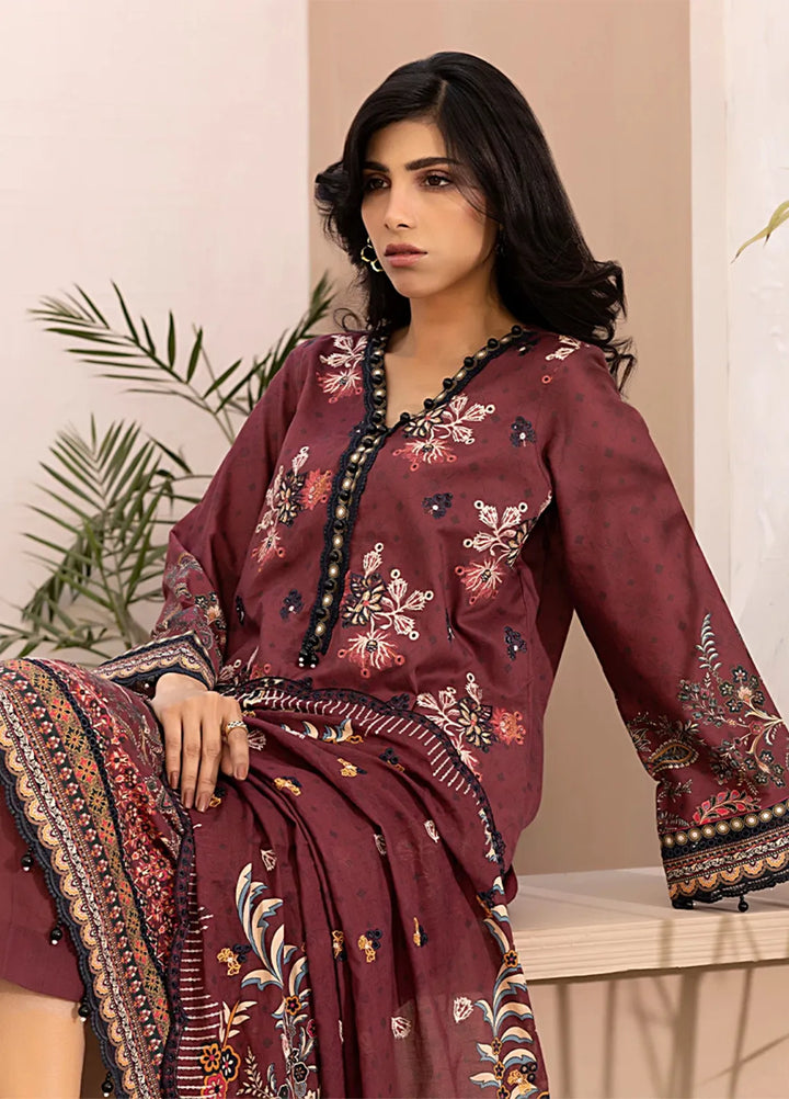Salitex Embroidered Lawn Suits Unstitched 3 Piece SSW6U3P031UT - Summer Collection