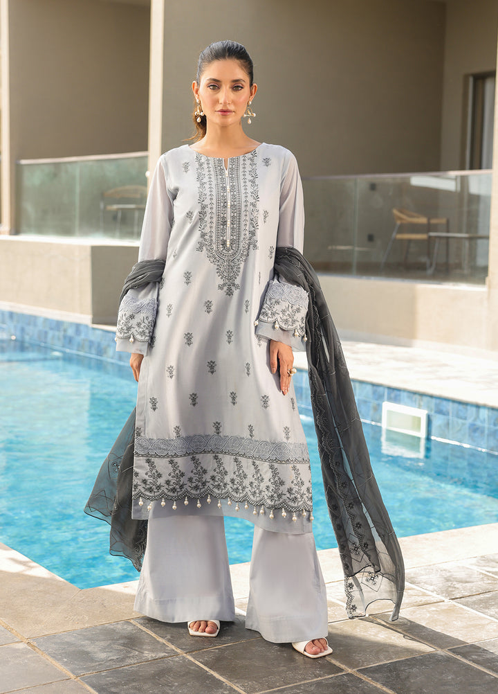 Salitex Embroidered Lawn Suits Unstitched 3 Piece SUNS7ALM052UT - Summer Collection