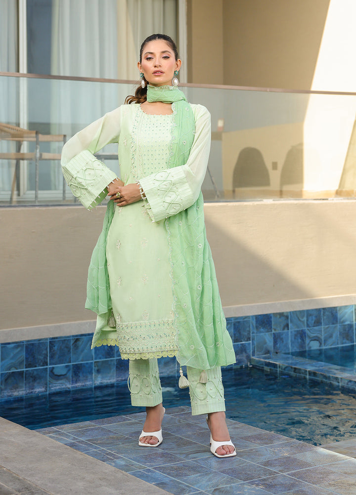 Salitex Embroidered Lawn Suits Unstitched 3 Piece SUNS7ALM059UT - Summer Collection