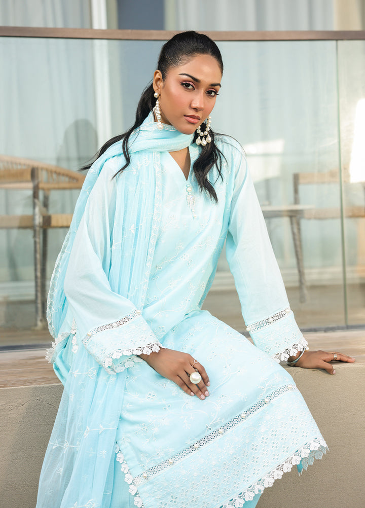 Salitex Embroidered Lawn Suits Unstitched 3 Piece SUNS7ALM061UT - Summer Collection