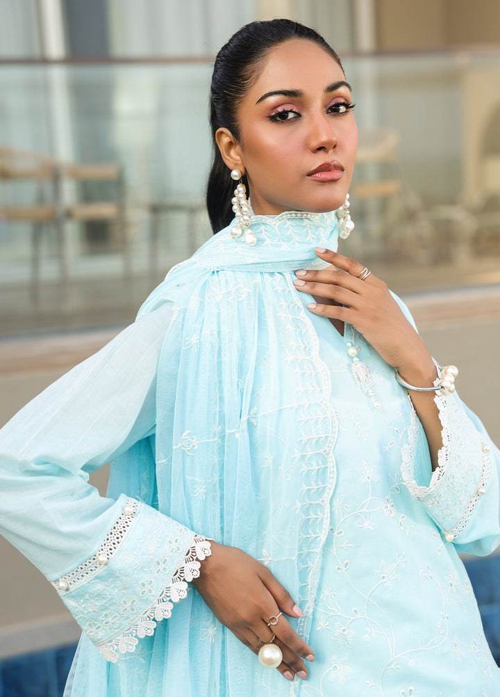 Salitex Embroidered Lawn Suits Unstitched 3 Piece SUNS7ALM061UT - Summer Collection