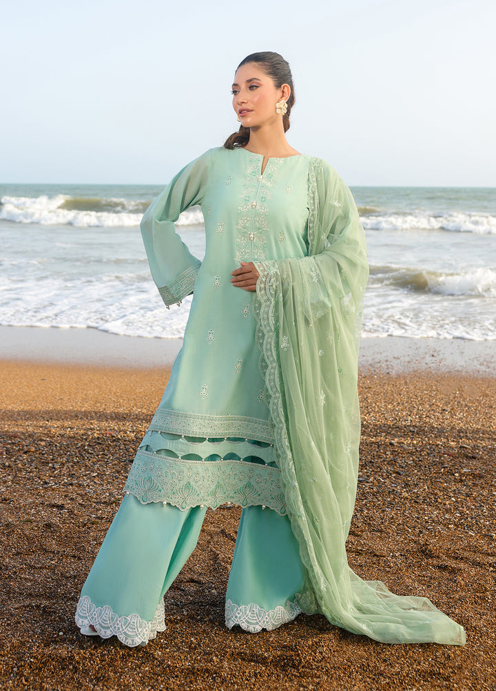Salitex Embroidered Lawn Suits Unstitched 3 Piece SUNS7ALM062UT - Summer Collection