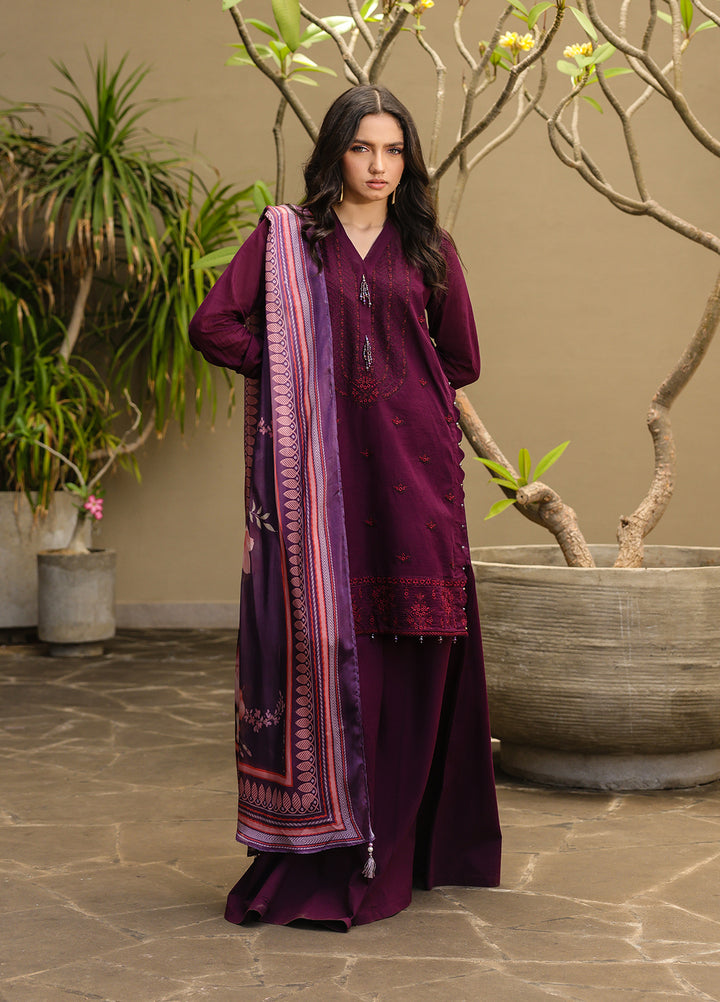 Salitex Embroidered Lawn Suits Unstitched 3 Piece SUNS7ALM064UT - Summer Collection