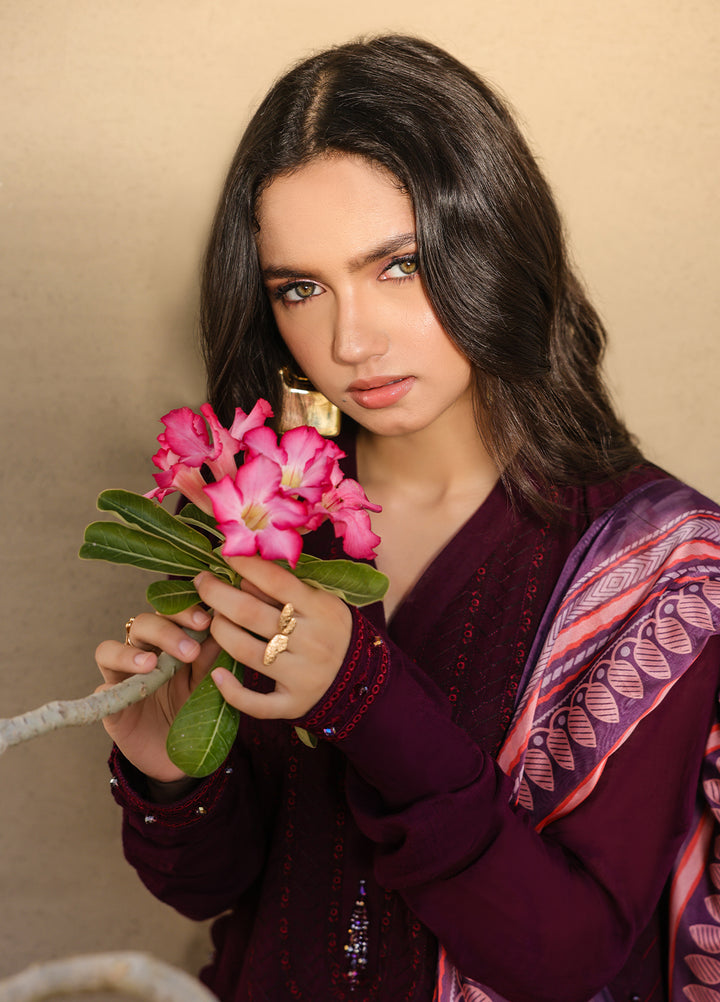 Salitex Embroidered Lawn Suits Unstitched 3 Piece SUNS7ALM064UT - Summer Collection