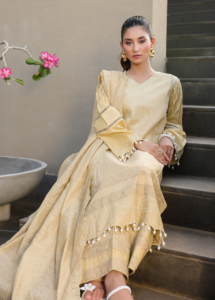 Salitex Embroidered Lawn Suits Unstitched 3 Piece SUNS7ALM066UT - Summer Collection