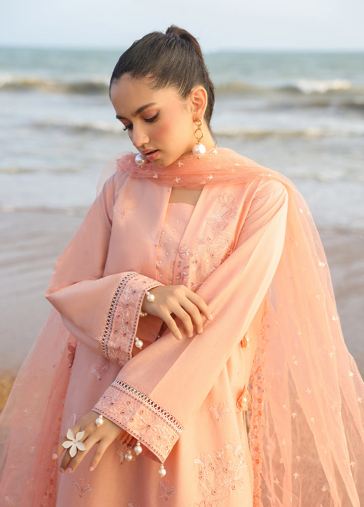 Salitex Embroidered Lawn Suits Unstitched 3 Piece SUNS7ALM067UT - Summer Collection