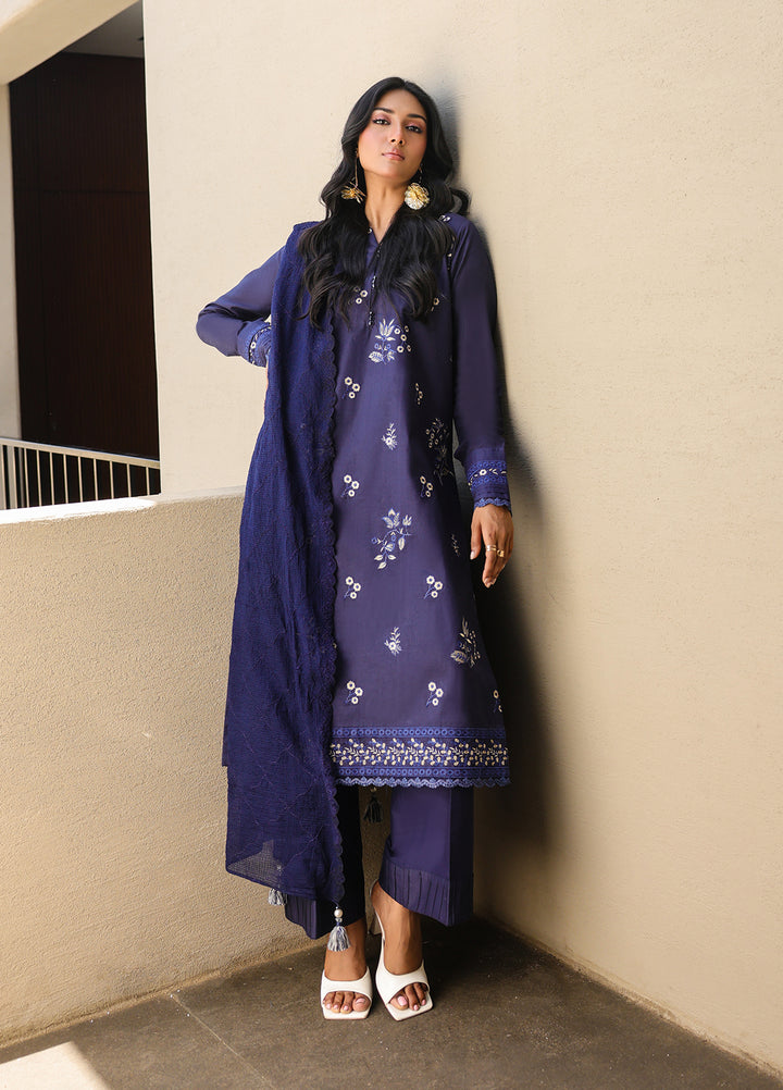 Salitex Embroidered Lawn Suits Unstitched 3 Piece SUNS7ALM068UT - Summer Collection