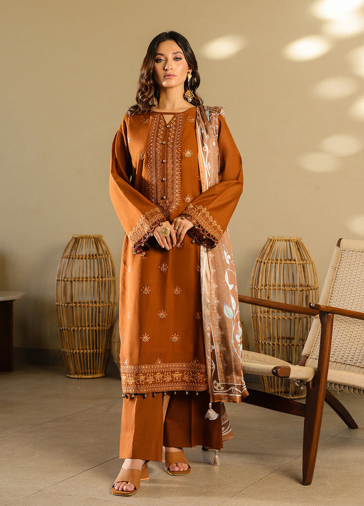 Salitex Embroidered Lawn Suits Unstitched 3 Piece SUNS7ALM071UT - Summer Collection