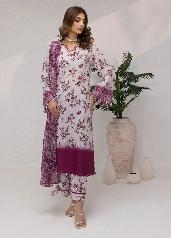 Salitex Embroidered Lawn Suits Unstitched 3 Piece SUNS7PCK008UT - Summer Collection