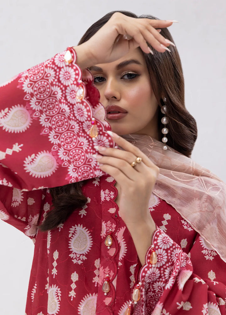 Salitex Embroidered Lawn Suits Unstitched 3 Piece SUNS7PCK009UT - Summer Collection