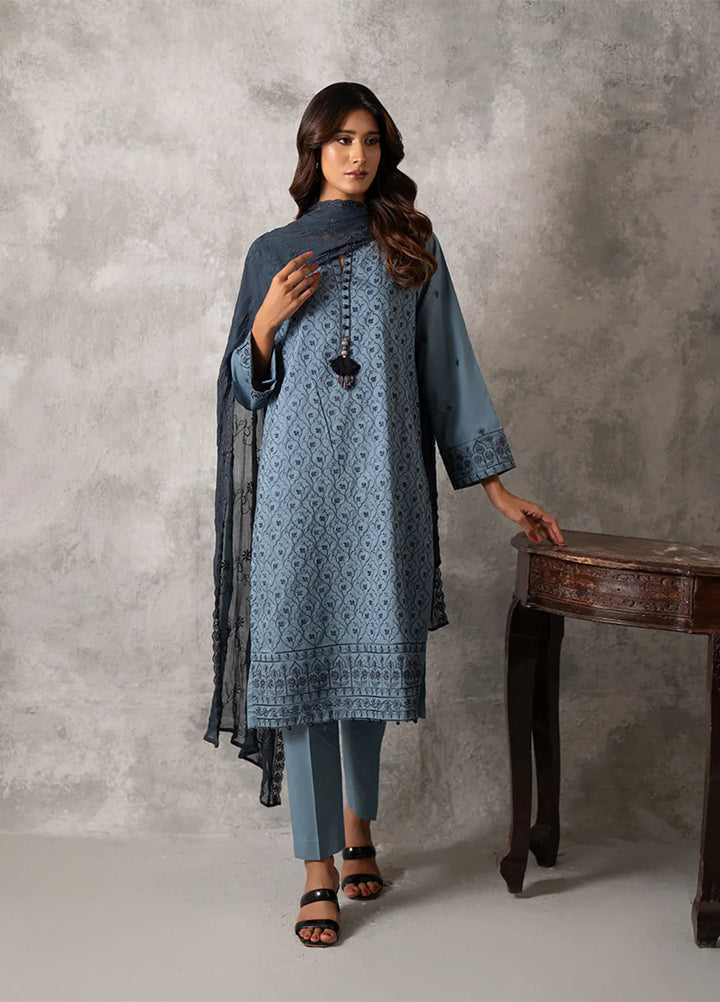 Salitex Embroidered Lawn Suits Unstitched 3 Piece SUNW6MI016UT - Summer Collection