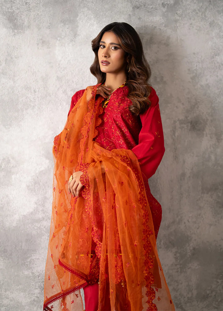 Salitex Embroidered Lawn Suits Unstitched 3 Piece SUNW6MI023UT - Summer Collection