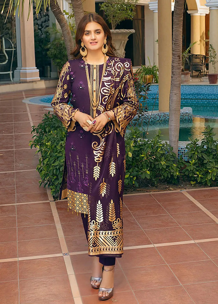 Salitex Embroidered Lawn Suits Unstitched 3 Piece WK-00674BUT - Festive Collection
