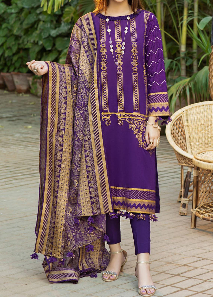 Salitex Embroidered Lawn Suits Unstitched 3 Piece ST21E 00716B - Summer Collection