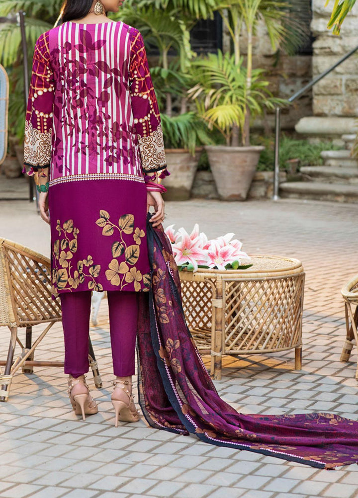 Salitex Embroidered Lawn Suits Unstitched 3 Piece ST21E 00718A - Summer Collection