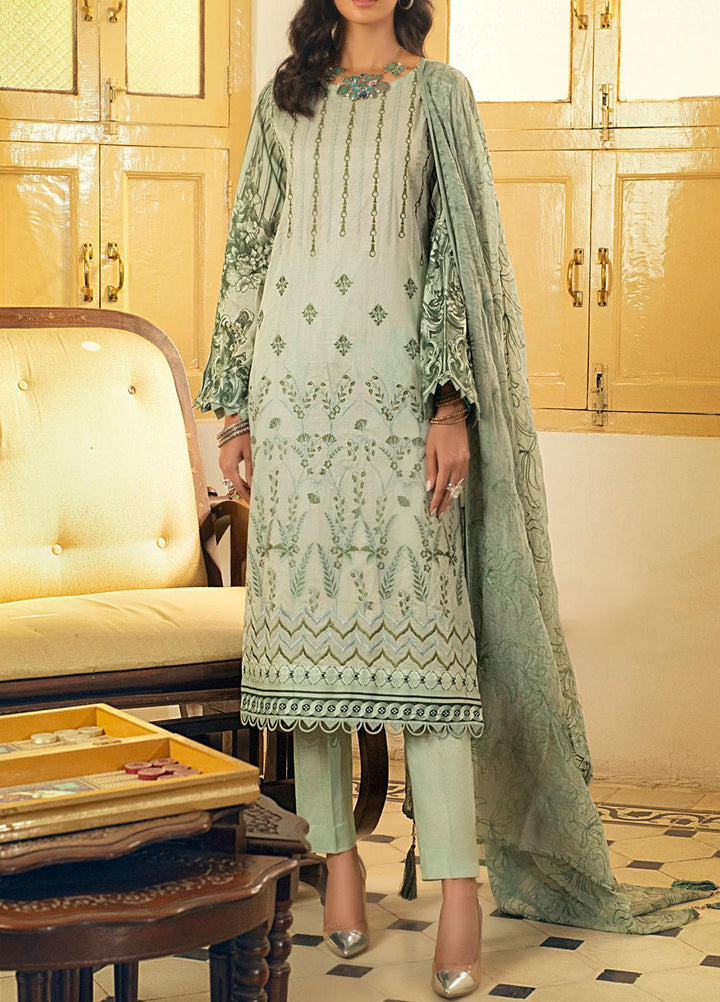 Salitex Embroidered Lawn Suits Unstitched 3 Piece ST21FT WK-00729-A - Summer Collection