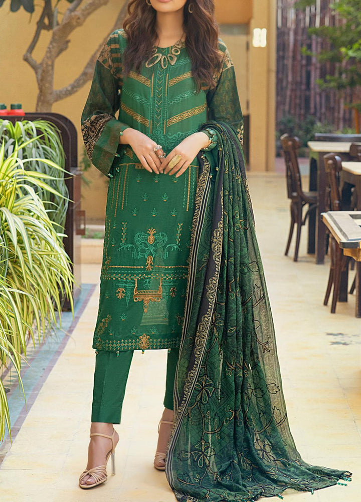 Salitex Embroidered Lawn Suits Unstitched 3 Piece ST21FT WK-00730-A - Summer Collection