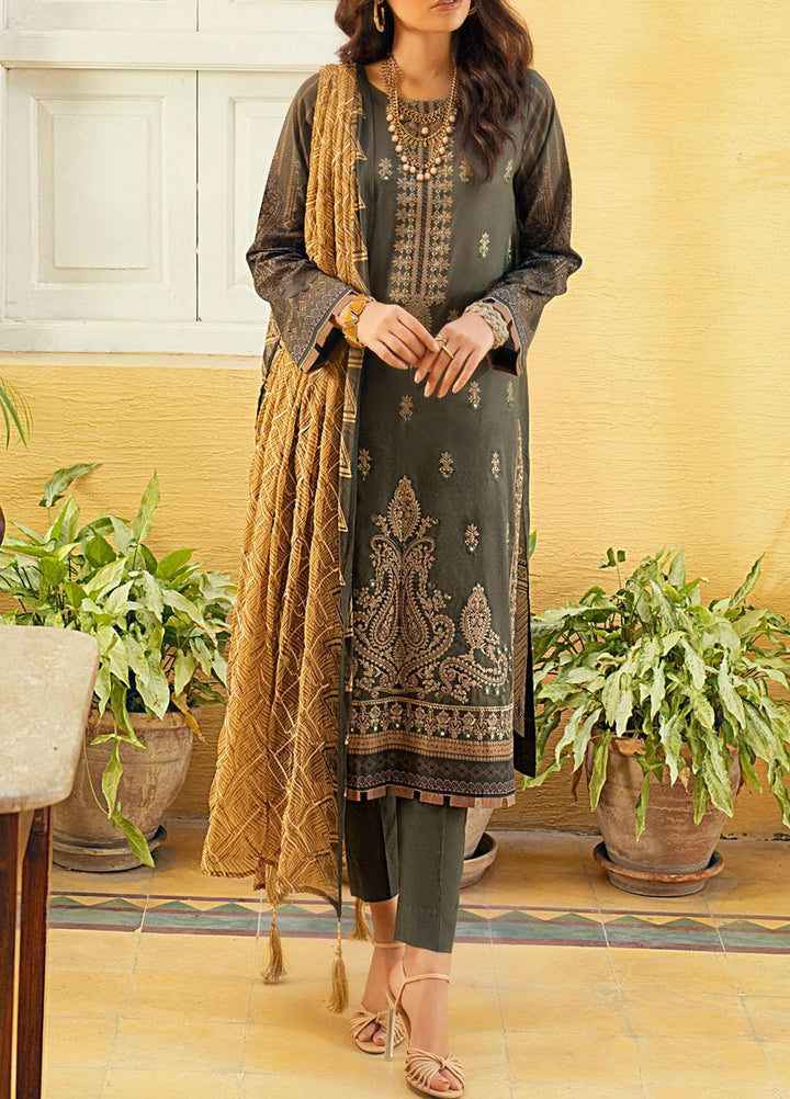 Salitex Embroidered Lawn Suits Unstitched 3 Piece ST21FT WK-00732-B - Summer Collection