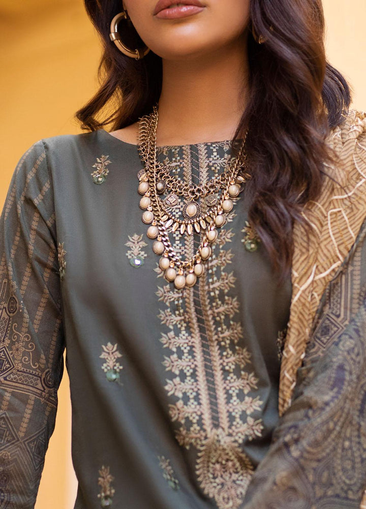 Salitex Embroidered Lawn Suits Unstitched 3 Piece ST21FT WK-00732-B - Summer Collection