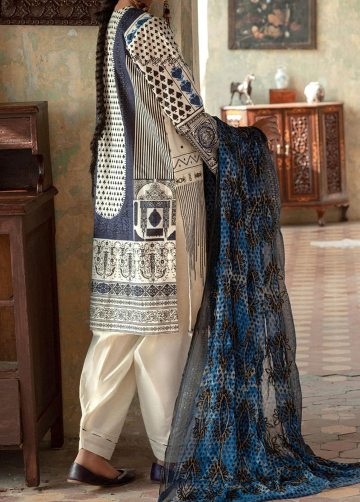 Faustina By Salitex Embroidered Lawn Suits Unstitched 3 Piece ST22F WK-00989BUT - Festive Collection