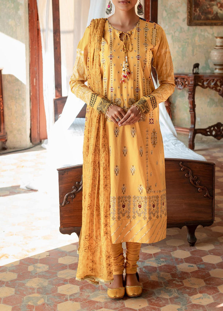 Faustina By Salitex Embroidered Lawn Suits Unstitched 3 Piece ST22F WK-00993AUT - Festive Collection