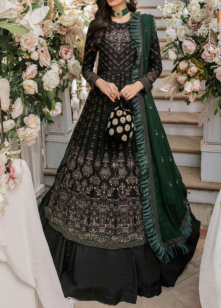 Salitex Embroidered Chiffon Suits Unstitched 3 Piece ST21F HC-00014UT Adorna - Luxury Collection