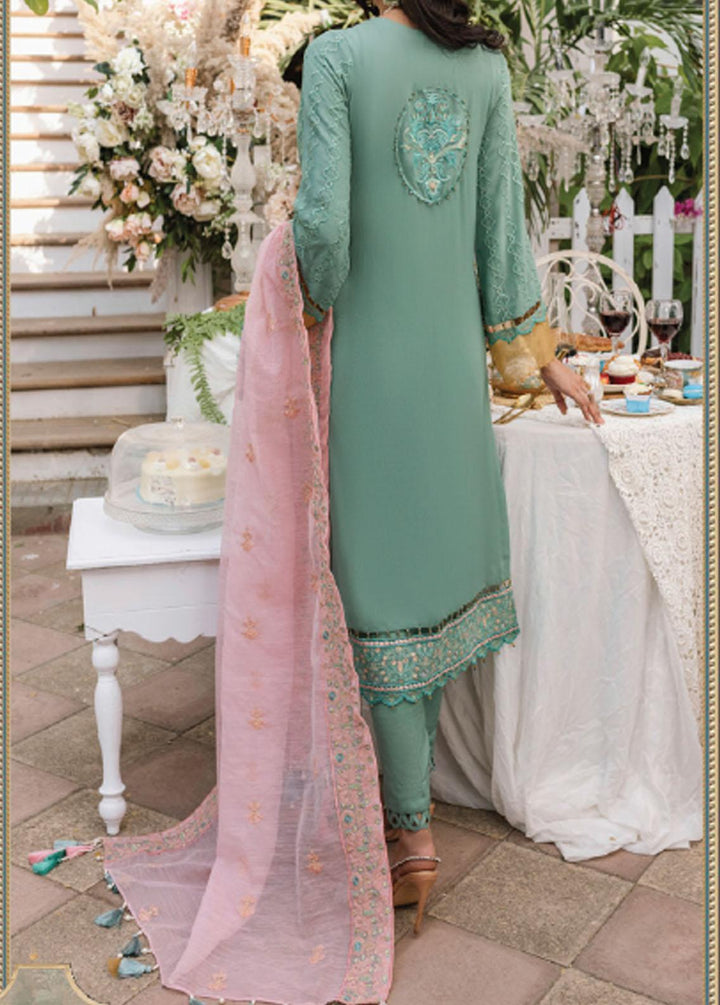 Salitex Embroidered Chiffon Suits Unstitched 3 Piece ST21F HC-00016UT Glory - Luxury Collection
