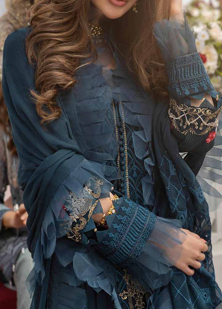 Salitex Embroidered Chiffon Suits Unstitched 3 Piece SL21LC HC-00007 - Festive Collection