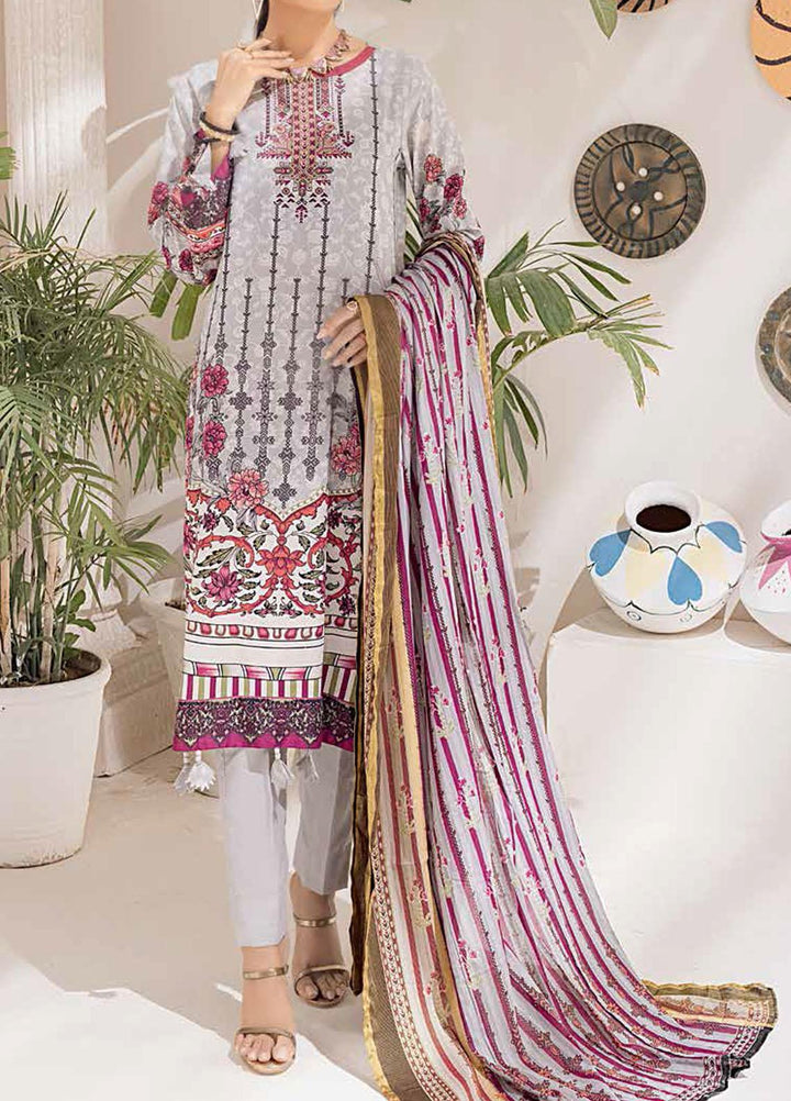 Salitex Printed Cambric Suits Unstitched 3 Piece SL21IG IP-00102B - Winter Collection