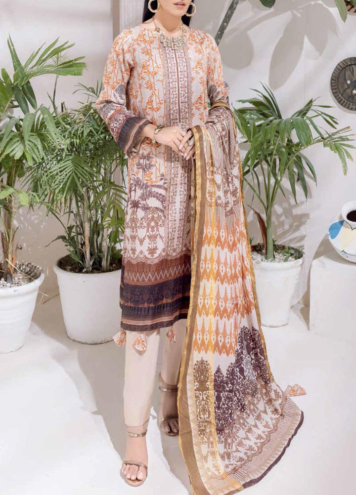 Salitex Printed Cambric Suits Unstitched 3 Piece SL21IG IP-00103B - Winter Collection