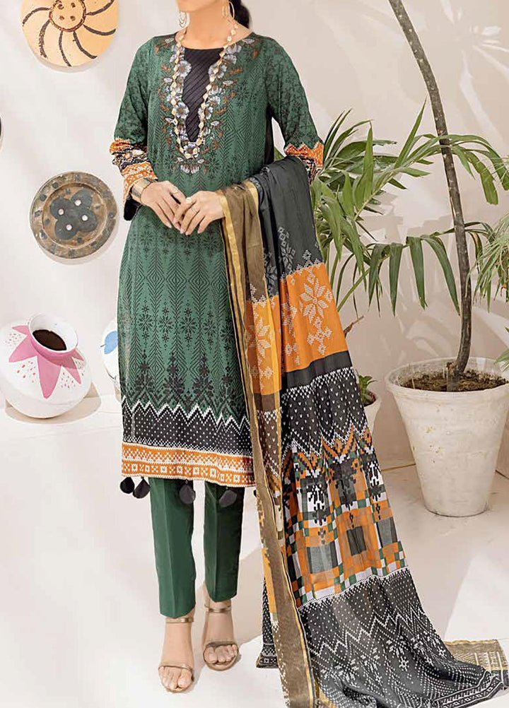 Salitex Printed Cambric Suits Unstitched 3 Piece SL21IG IP-00104A - Winter Collection