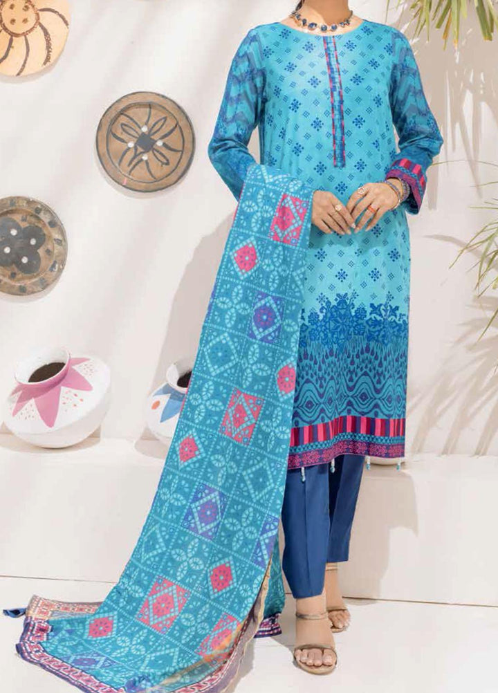Salitex Printed Cambric Suits Unstitched 3 Piece SL21IG IP-00106B - Winter Collection