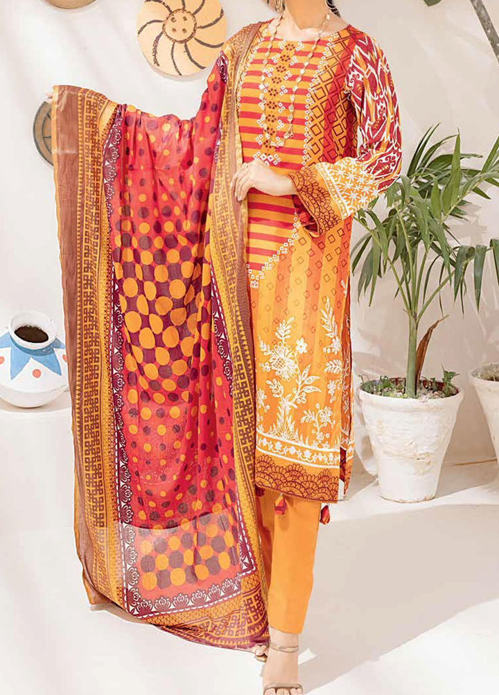 Salitex Printed Cambric Suits Unstitched 3 Piece SL21IG IP-00107A - Winter Collection