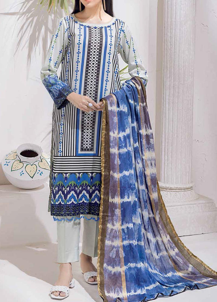 Salitex Printed Cambric Suits Unstitched 3 Piece SL21IG IP-00108B - Winter Collection