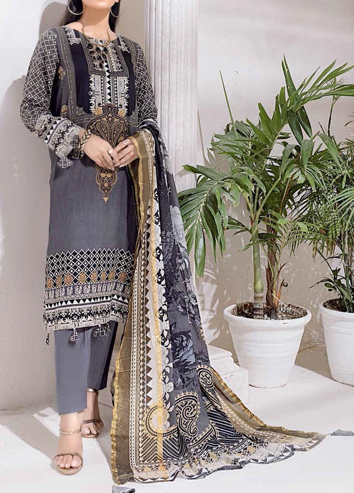 Salitex Printed Cambric Suits Unstitched 3 Piece SL21IG IP-00109A - Winter Collection