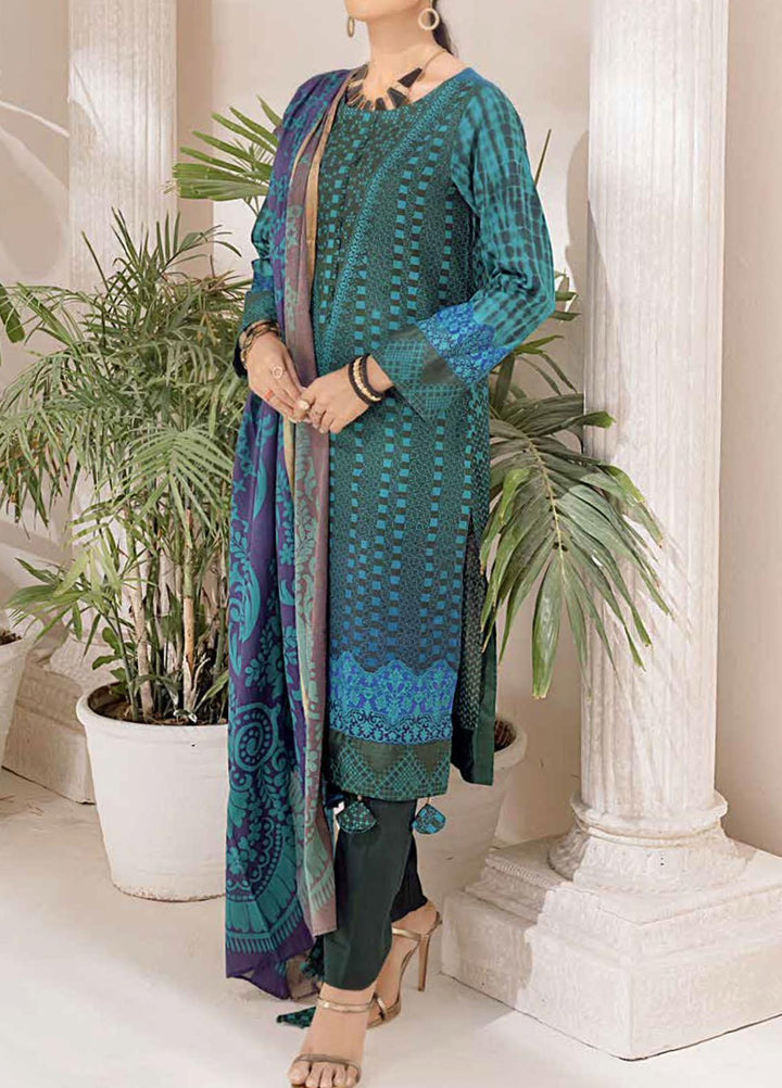 Salitex Printed Cambric Suits Unstitched 3 Piece SL21IG IP-00111B - Winter Collection