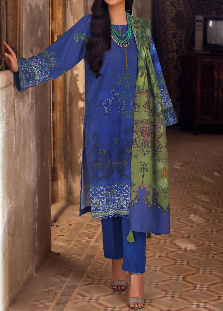 Salitex Printed Khaddar Suits Unstitched 3 Piece SL21KW WK-00916 - Winter Collection