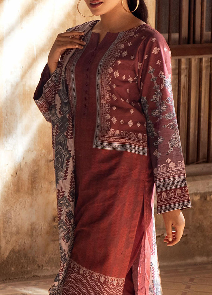 Salitex Printed Khaddar Suits Unstitched 3 Piece SL21KW WK-00923 - Winter Collection