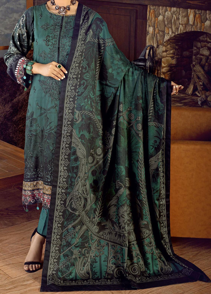 Salitex Embroidered Cottel Suits Unstitched 3 Piece ST21CT WK-00643 - Winter Collection