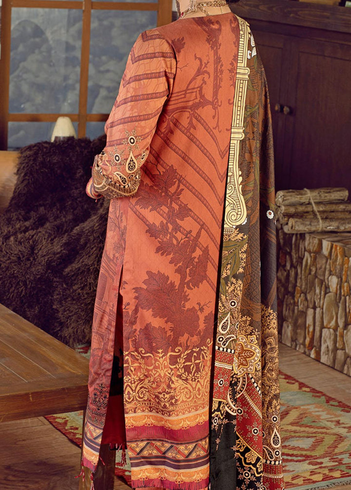 Salitex Embroidered Cottel Suits Unstitched 3 Piece ST21CT WK-00644 - Winter Collection