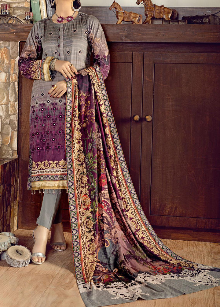 Salitex Embroidered Cottel Suits Unstitched 3 Piece ST21CT WK-00646 - Winter Collection