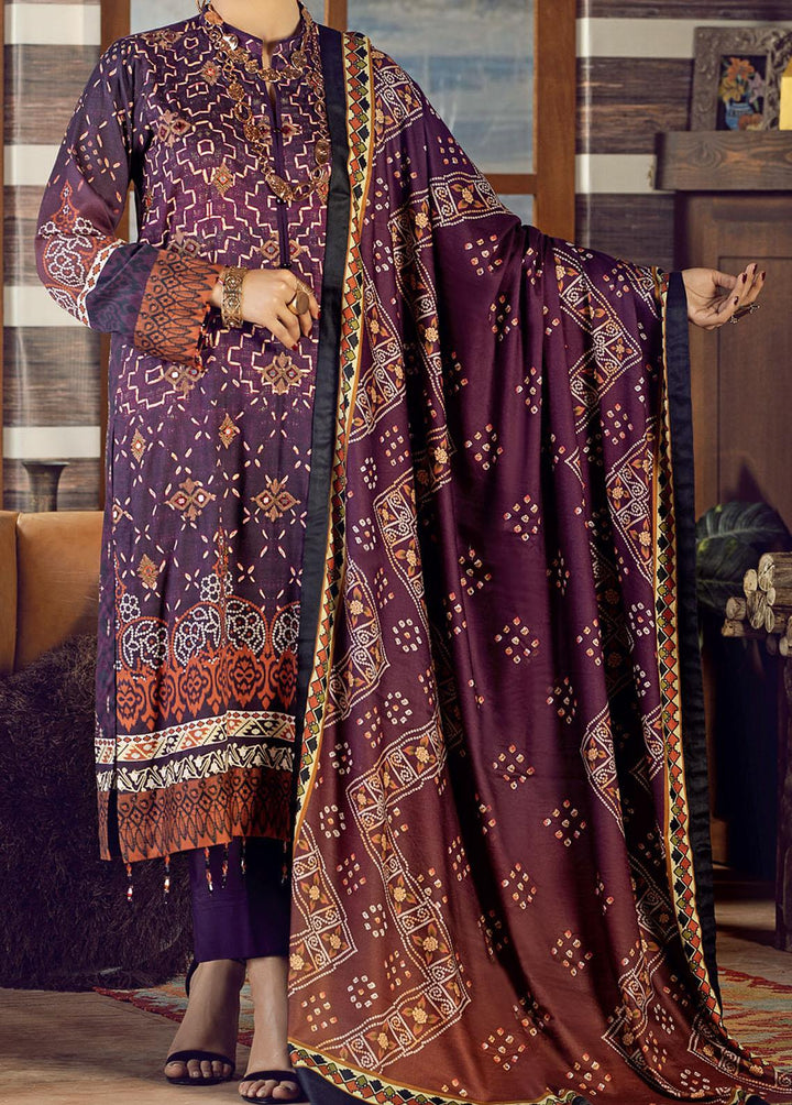 Salitex Embroidered Cottel Suits Unstitched 3 Piece ST21CT WK-00647 - Winter Collection