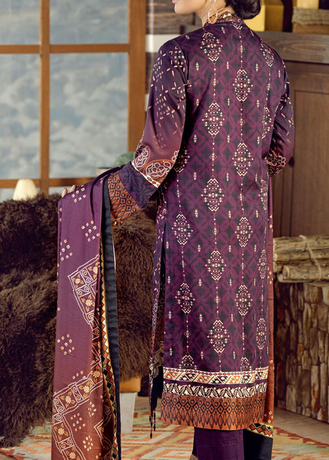 Salitex Embroidered Cottel Suits Unstitched 3 Piece ST21CT WK-00647 - Winter Collection