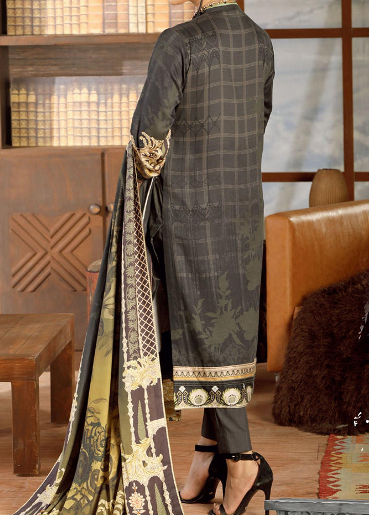 Salitex Embroidered Cottel Suits Unstitched 3 Piece ST21CT WK-00648 - Winter Collection