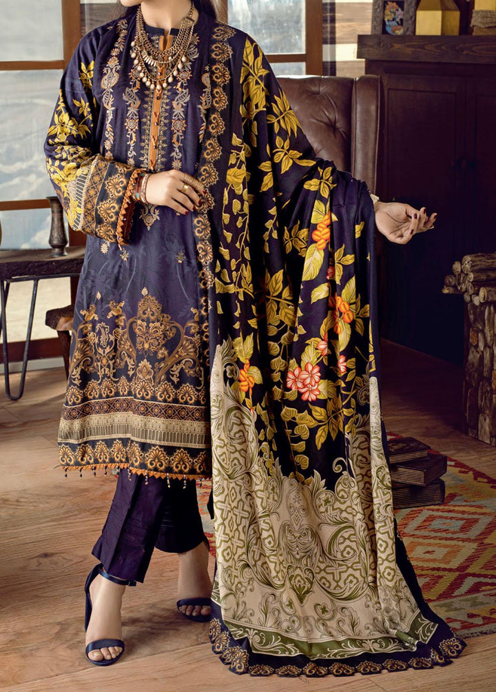 Salitex Embroidered Cottel Suits Unstitched 3 Piece ST21CT WK-00650 - Winter Collection